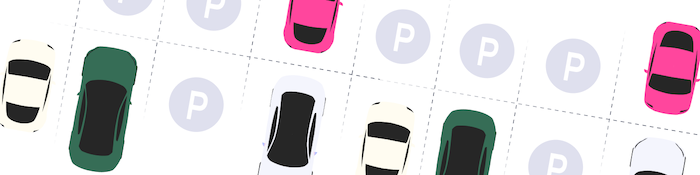 Illustration de places disponibles pour les professionnels avec Zenpark Pro Pool.